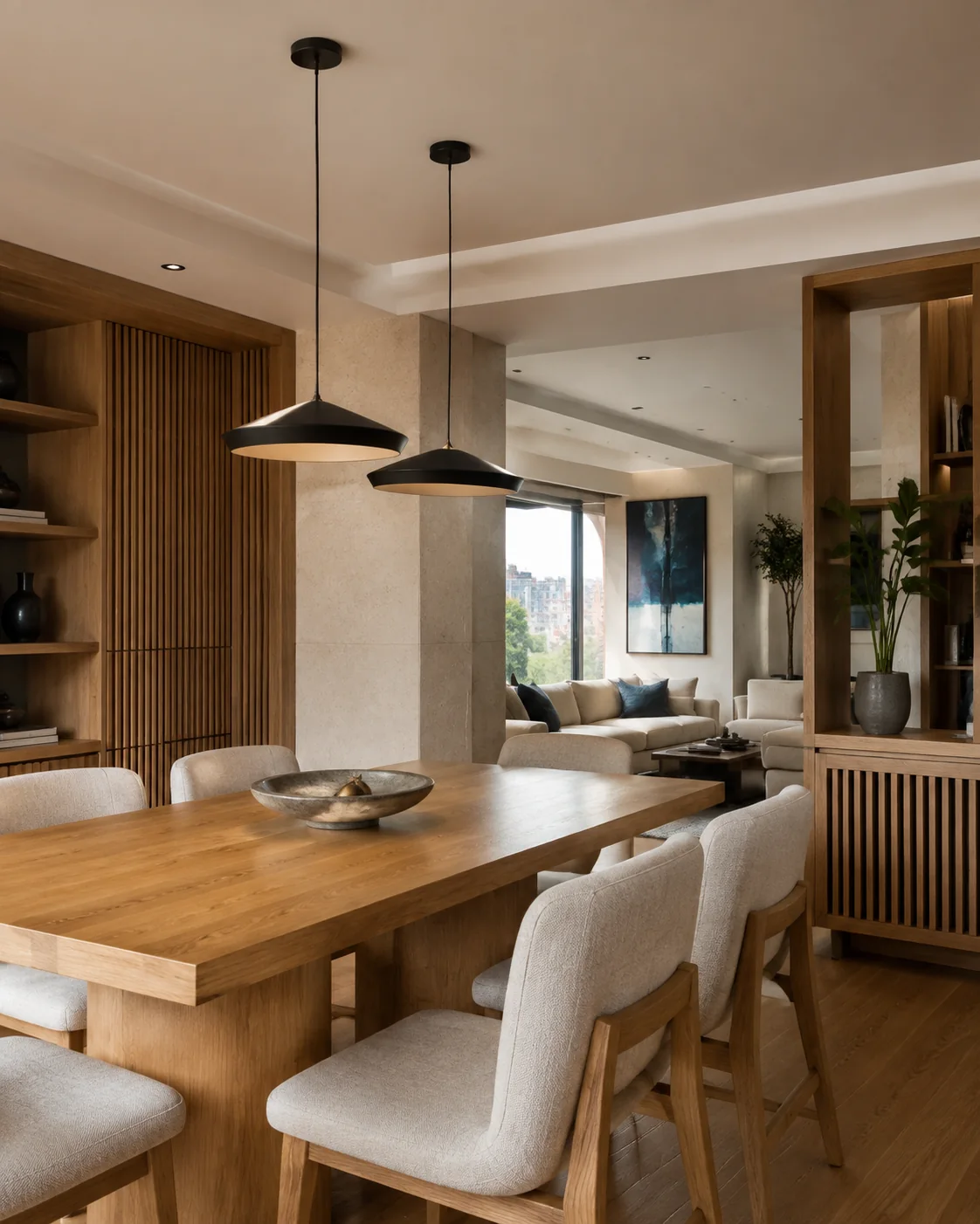 Interior contemporáneo diseñado para vivienda